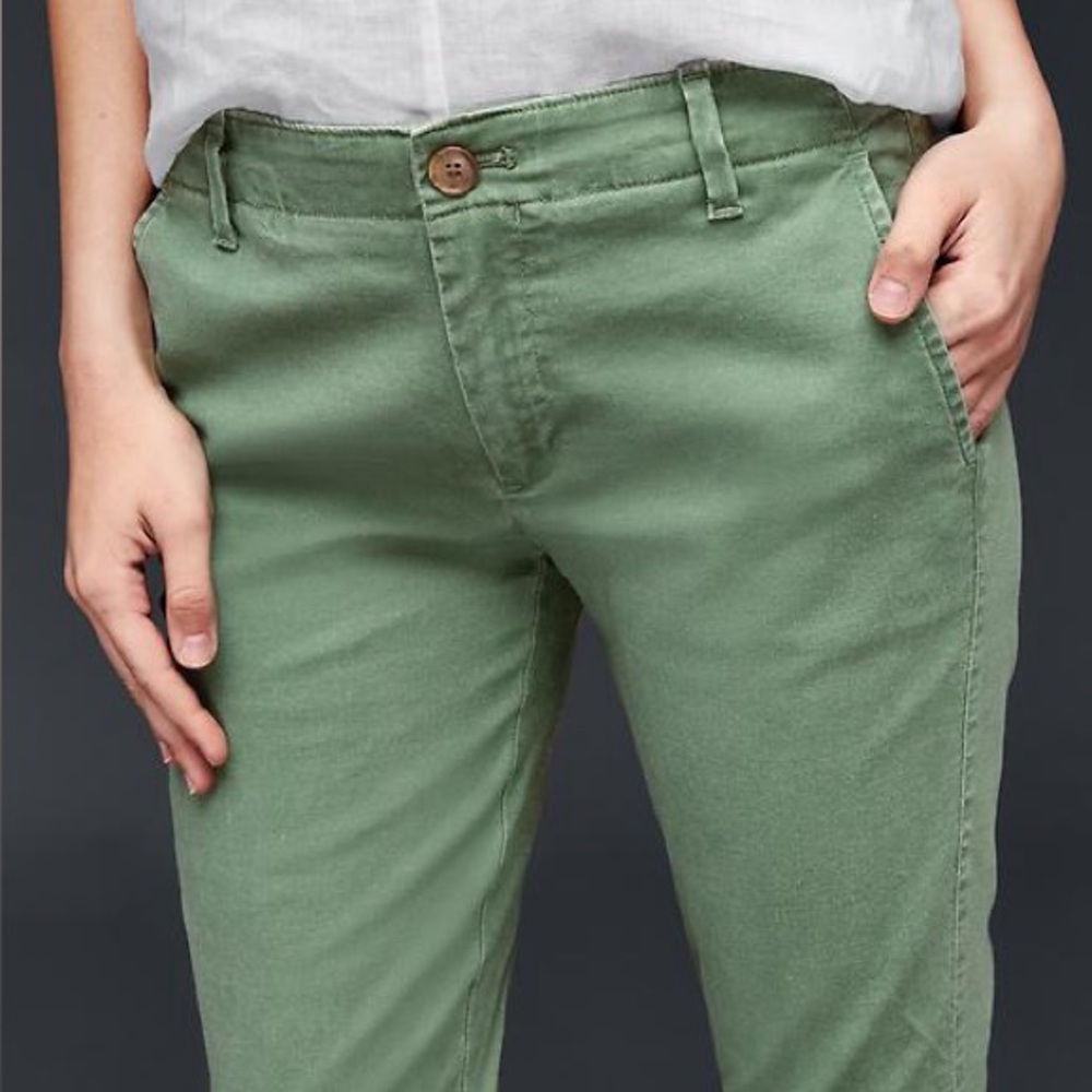 Merona Modern Fit Stretch Olive Green Business Pants Size 2